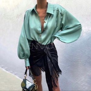 Zara Fringe Mini Skirt